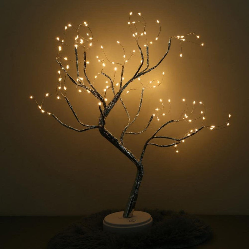 21" 108 Leds Tabletop Bonsai Tree Light-Fairy Light Tree Lamp USB or Battery Powered, Lighted Artificial Fall Valentine'S Day Christmas Easter Tree Decorations for Home Festival Wedding Room Decor