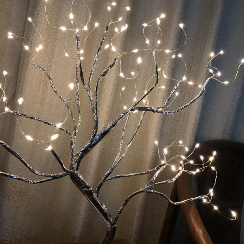 21" 108 Leds Tabletop Bonsai Tree Light-Fairy Light Tree Lamp USB or Battery Powered, Lighted Artificial Fall Valentine'S Day Christmas Easter Tree Decorations for Home Festival Wedding Room Decor