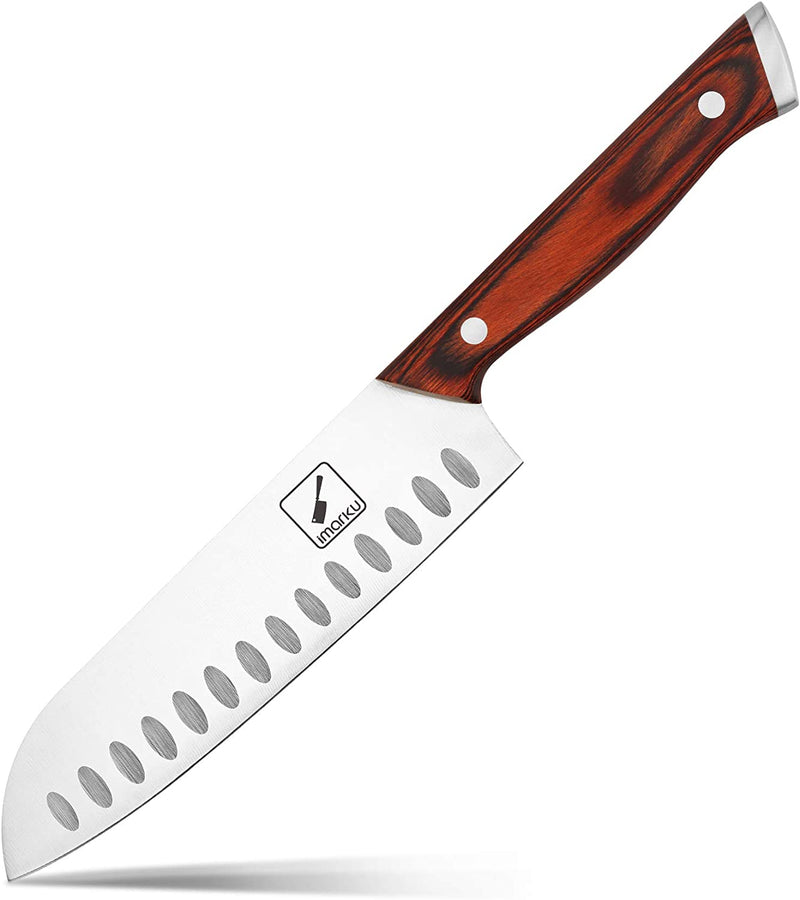 Kitchen Knife Set, Imarku 16-Piece Professional Japanese Knife Set with Block, Chef Knife Set with Knife Rod, German High Carbon Steel Kitchen Knives Set