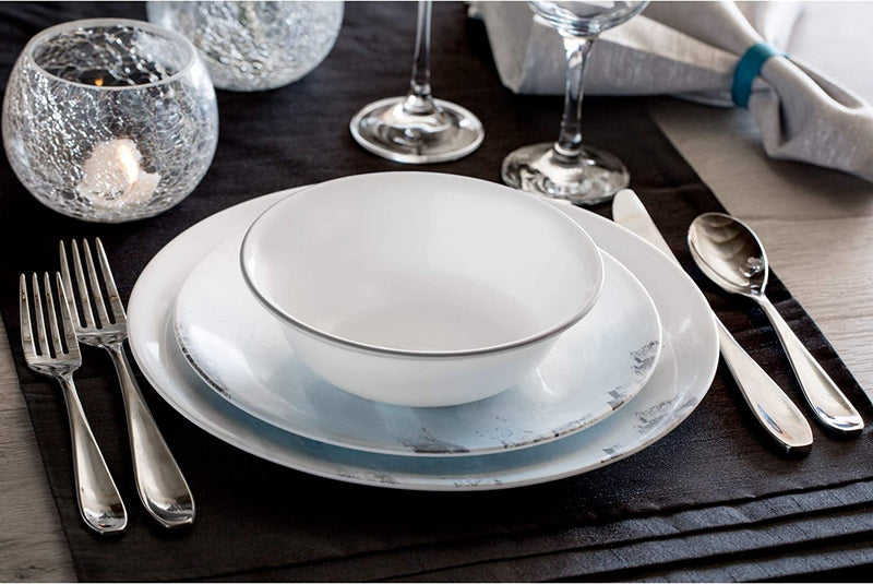 Corelle Boutique Tranquil Reflections 12-Piece Dinnerware Set, Service for 4