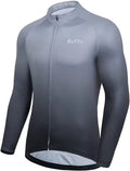 ROTTO Cycling Jersey Mens Bike Shirt Long Sleeve Gradient Color Series
