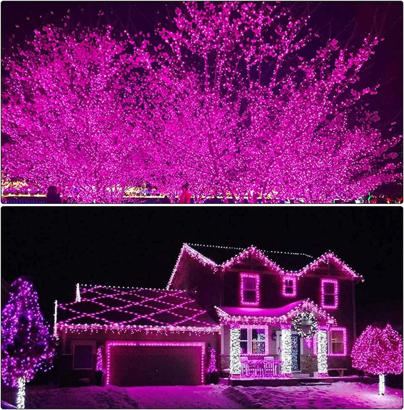 300 LED Valentines Day Decor Lights, 108Ft Plug in Pink Lights for Valentine'S Day, 8 Modes Pink Christmas Lights, Pink String Lights Outdoor for Valentines Decorations, Party, Wedding, Living Room