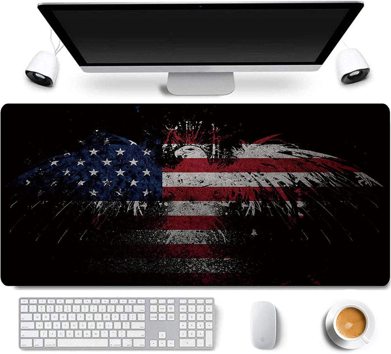 31.5X11.8 Inch Non-Slip Rubber Extended Large Gaming Mouse Pad with Stitched Edges Computer Keyboard Mouse Mat PC Accessories (8&24)