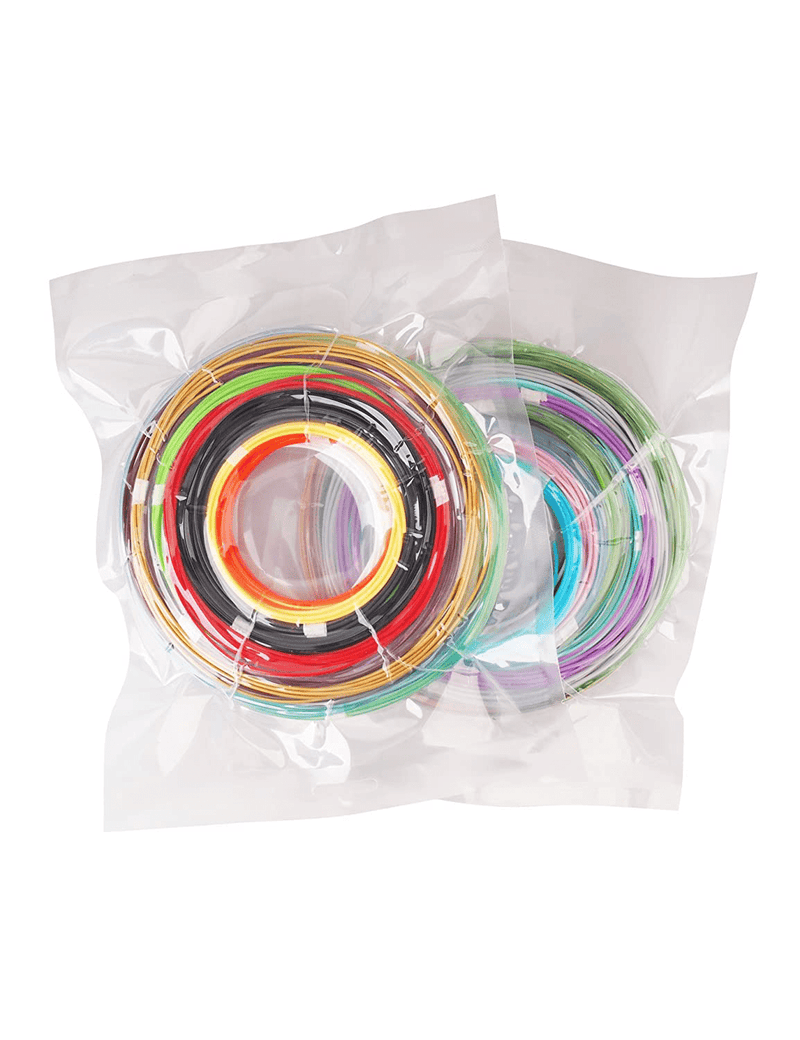3D Pen/3D Printer Filament,1.75mm PLA Filament Pack of 24 Different Colors,High-Precision Diameter Filament, Each Color 10 Feet, Total 240 Feet Lengths by Mika3d