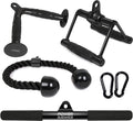 POWER GUIDANCE Triceps Pull down Attachment, Cable Machine Accessories for Home Gym, LAT Pull down Attachment Weight Fitness