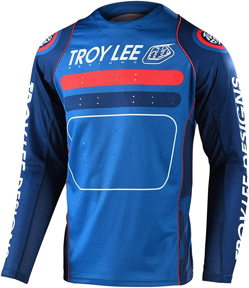 Troy Lee Designs Cycling MTB Bicycle Mountain Bike Jersey Shirt for Men, Sprint Jersey Drop in SRAM