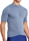 BALEAF Men'S Cycling Jersey Bike Shirt Short Sleeve Full Zip Pockets Tops Bicycle Biking Breathable Reflective UPF 50+