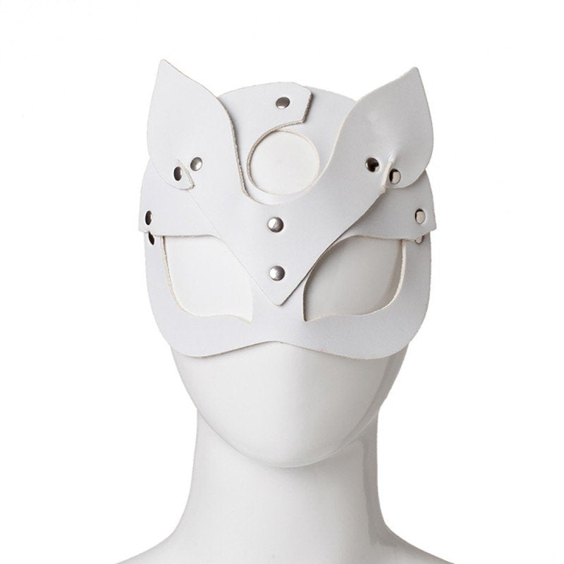 Sexy Mask Half Face Cosplay Cat Mask Pu Leather Halloween Masquerade Carnival Party Masks