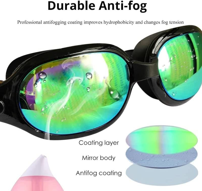 BIENKA N/A Silicone Swimming Goggles Protection Swim Glasses Anti-Fog Adjustable Strap Swim Eyewear Goggles