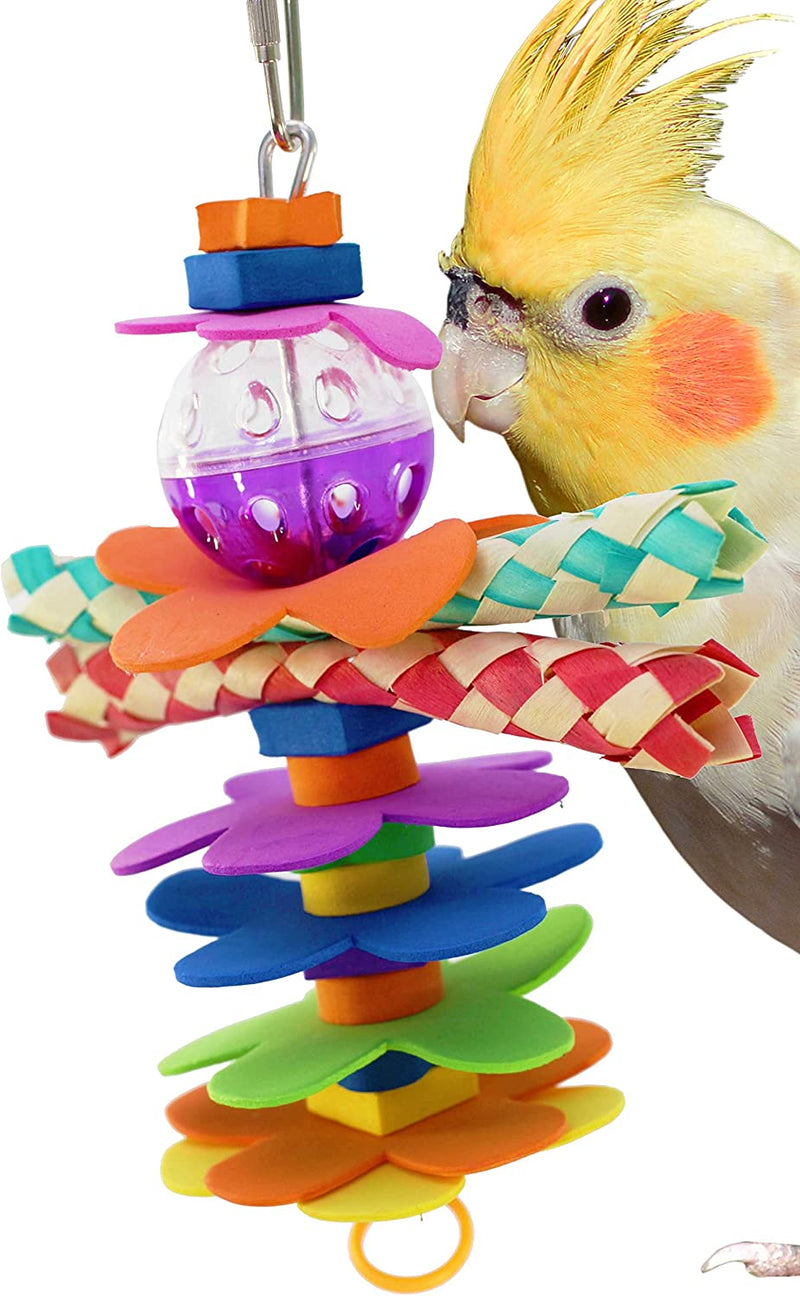 Bonka Bird Toys 1861 Flower Power Bird Toy Parrot Cage Toys Cages Cockatiel Parrotlet Conure