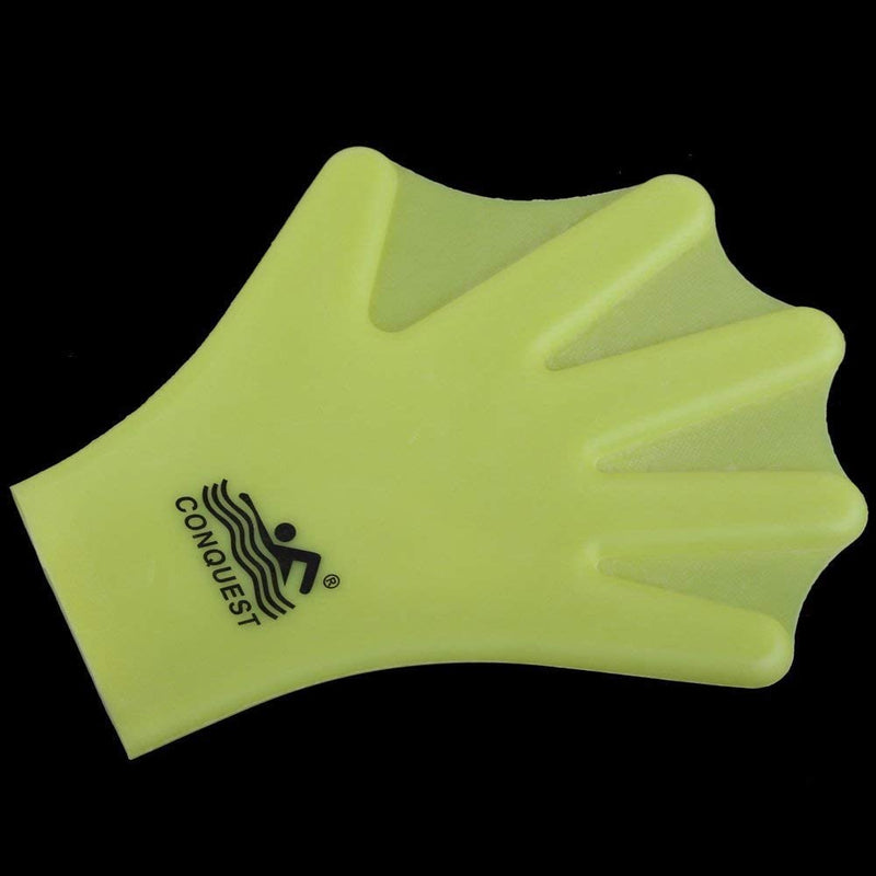 OMDD Silicone Webbed Swimming Gloves Aqua Fit Swim Training Gloves Web Gloves Swimming,Closed Full Finger Webbed Water Gloves Unisex Adult,2Pcs