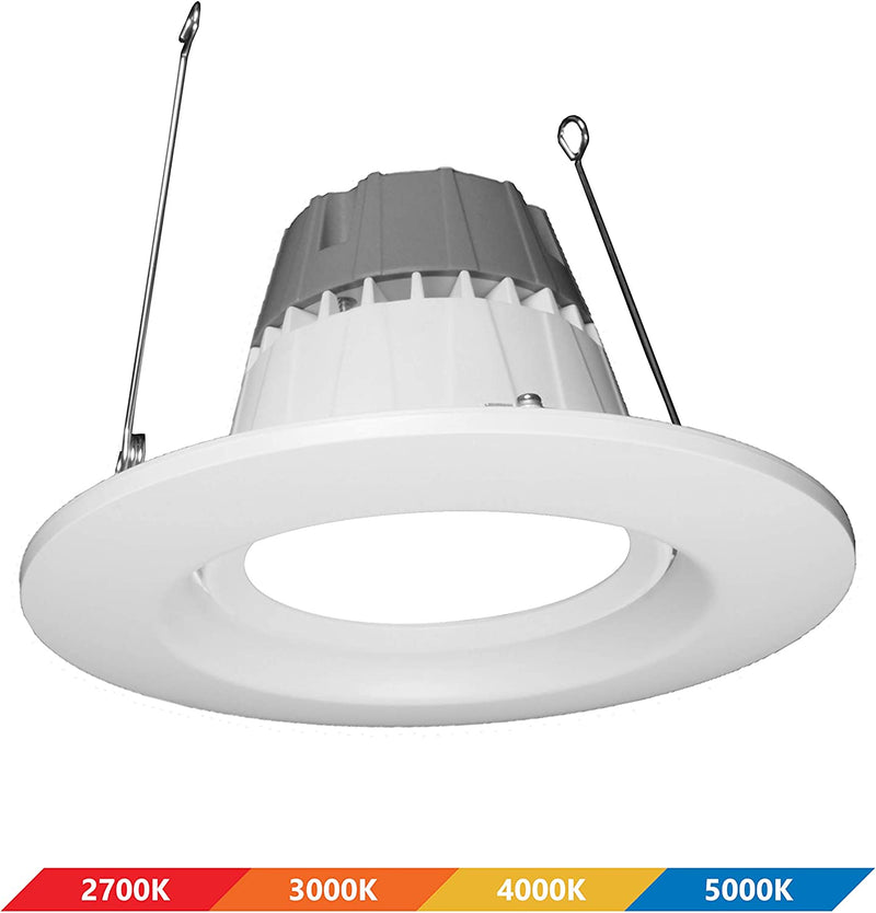 NICOR Lighting DCG Series 6 In. White Gimbal LED Recessed Downlight, 2700K (DCG621202KWH)