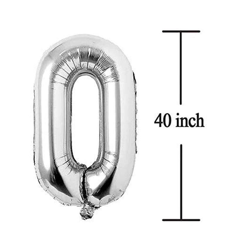 50 Number Balloons Silver 50 Years Old Big Large Giant Jumbo Foil Mylar Number Balloons for Women Men Party Supplies 50 Anniversary Events Decorations Balloon