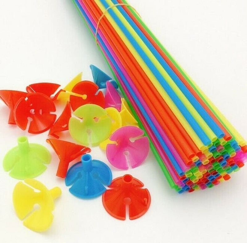 50Pcs Party Cups Choose from Colour Quantity Birthday Events Pvc Balloons Sticks