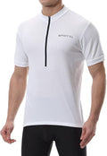 Spotti Men'S Cycling Bike Jersey Short Sleeve with 3 Rear Pockets- Moisture Wicking, Breathable, Quick Dry Biking Shirt