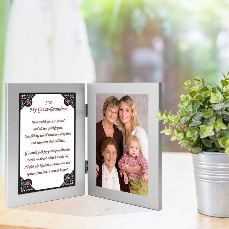 Great Grandmother, Grandma Gift from Grandchild Frame with Sweet Poem, Add Photo
