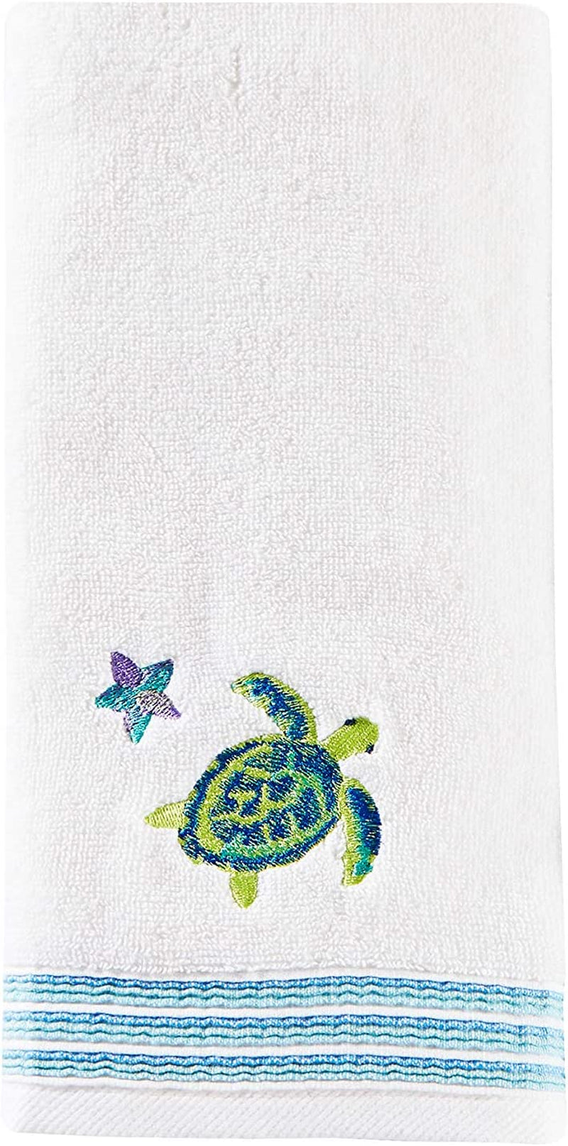 SKL Home by Saturday Knight Ltd. Watercolor Ocean 2-Piece Hand Towel Set, White
