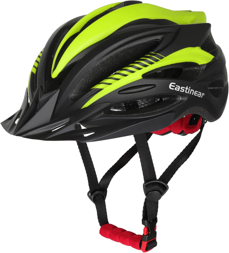 EASTINEAR Bike Helmets for Men and Women, Adults Bicycle Helmets with Detachable Visor, Helmet with Rechargeable Rear Light for Cycling