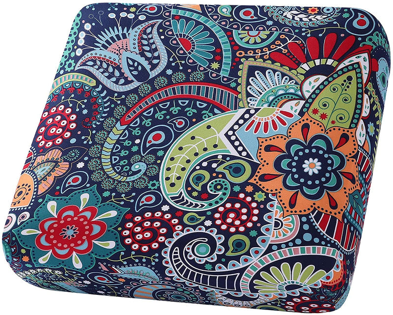 Hyha Printed Sofa Couch Cushion Covers Replacement Chair Cushion Covers Stretch Sofa Seat Cover Furniture Protector Sofa Slipcover Soft Flexibility with Elastic Bottom (Small,Vintage Flower)