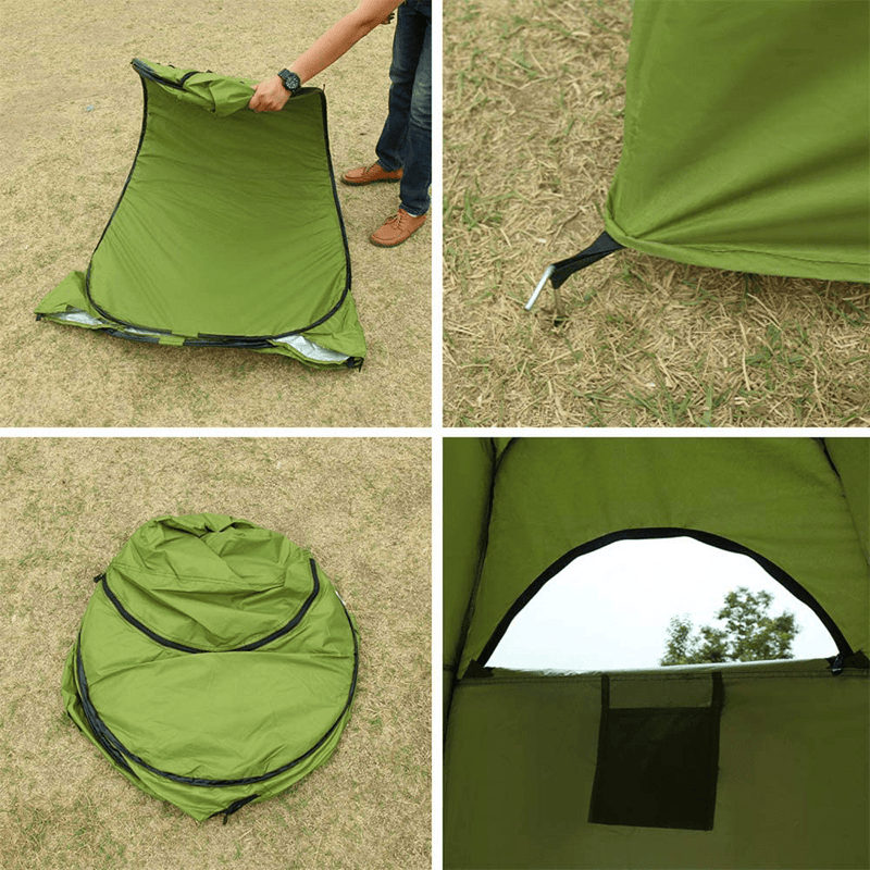 6 FT Portable Changing Tent Camping Shower Tent Privacy Shelter Toilet Dressing Fishing Bathing Storage Room for Outdoor Beach Park