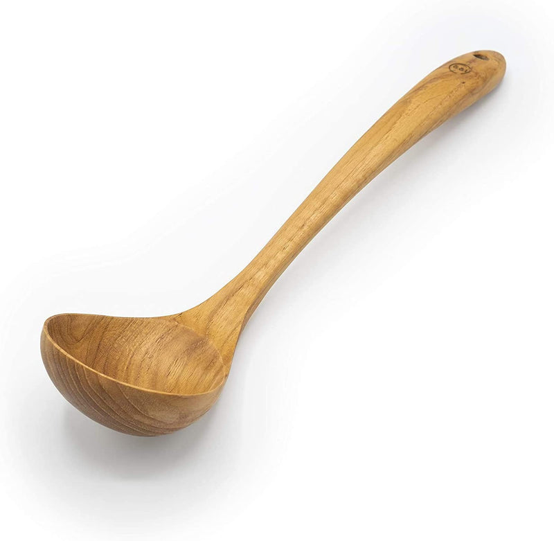 FAAY Ladle, Serving Ladle, Cooking/Kitchen Ladle | 100% Eco Friendly Server Gravy Ladle, Wooden Kitchen Tool, Hand Carved Wood Unique Grain Ladle (Original Ladle)