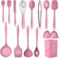 Kitchen Utensils Set,Silicone Cooking Utensils Set 15Pcs,Non-Stick Silicone Kitchen Utensils Set,Heat Resistant 446°F Cooking Spoons,Kitchen Tool Set,Kitchen Essentials for New Home (Non Toxic)