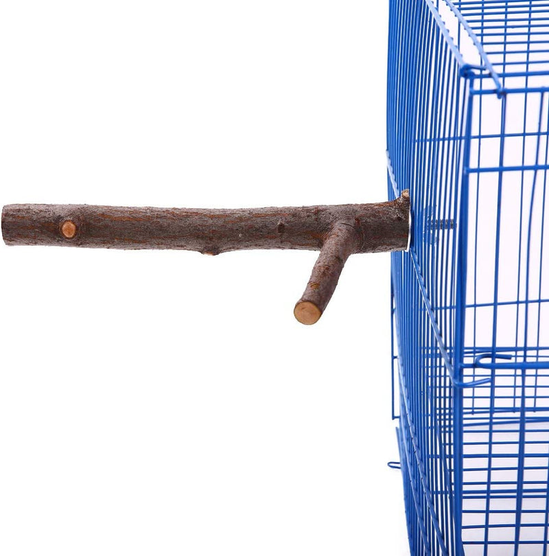QBLEEV Bird Perch Parrot Play Stands Natural Wood Tree Branch for Small Parrots Birds (Bird Cage Not Include)-7.87 Inches Length-Diameter 0.78Inch