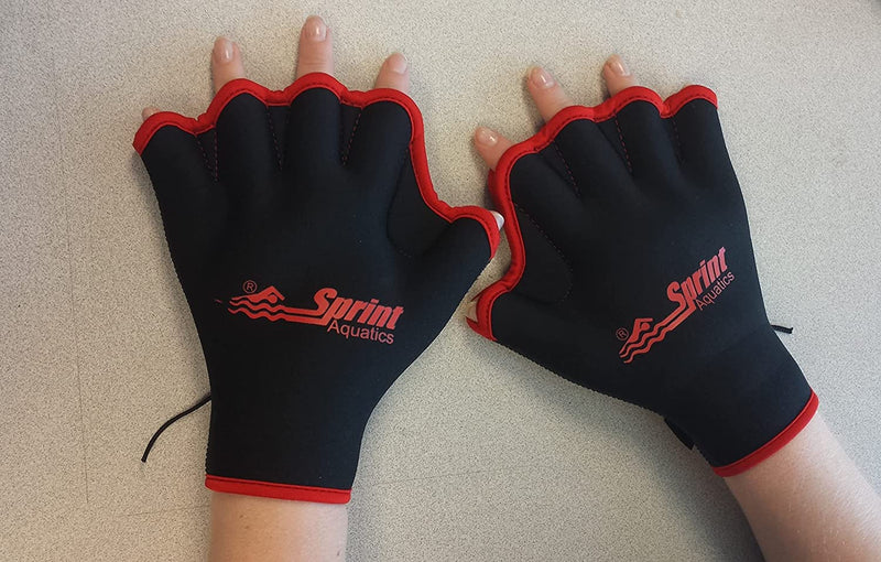 Sprint Aquatics Swim Team Fingerless Gloves - Large