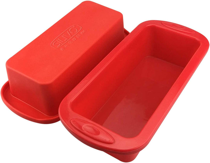 8-Piece Silicone Baking Pans Sets Nonstick - SILIVO Silicone Bakeware Set with Bread Pan, Muffin Pan, Square/Round Cake Pan and Mini Loaf Pans - Oven & Dishwasher Safe