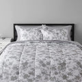 8-Piece Ultra-Soft Microfiber Bed-In-A-Bag Comforter Bedding Set - King, Grey Chinoiserie