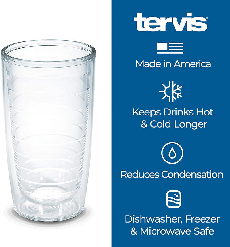 Tervis Flat Art - Dogs Made in USA Double Walled Insulated Tumbler Cup Keeps Drinks Cold & Hot, 16Oz, Classic