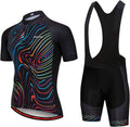 Hotlion Men'S Cycling Jersey Set Bib Shorts Summer Cycling Clothing Suit Pro Team Bike Clothes