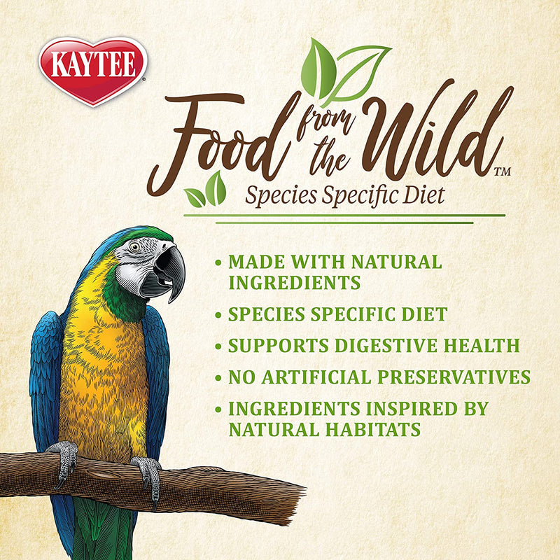Kaytee Food from the Wild Natural Pet Macaw Bird Food, 2.5 Pound