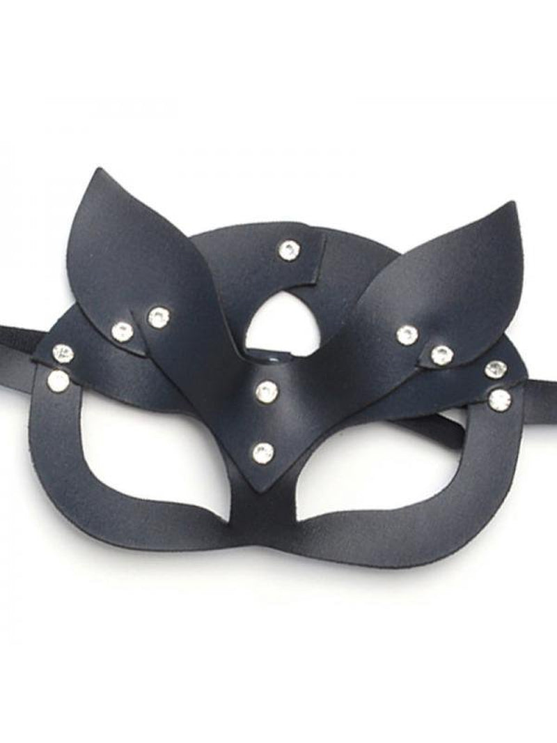 Topumt Halloween Masquerade Leather Sexy Cat Mask Party Costume Mysterious Mask