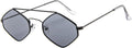 Thsue Retro Rhombus Polarized Sunglasses for Women Men Vintage Shades UV400 Classic Small Metal Sun Glasses Eyewear (C, One Size)