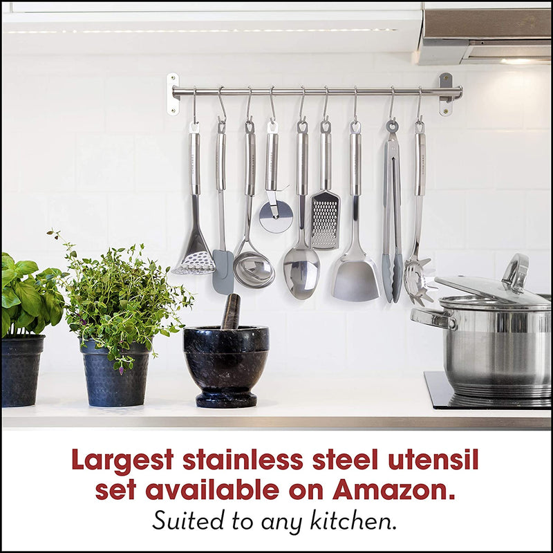 Home Hero 29-Pcs Kitchen Utensils Set - Stainless Steel Cooking Utensils Set with Spatula - Kitchen Gadgets & Kitchen Tool Gift Set