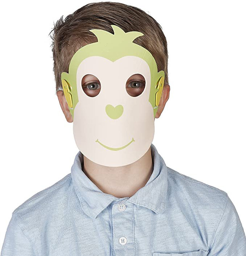 Prextex Halloween Masks | Assorted Foam Animal Masks |Purm Masks, Halloween Masks, Dress up Party Accessory - 50 Piece
