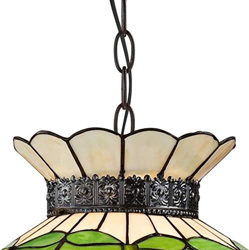 Robert Louis Tiffany Ripe Fruit Bronze Tiffany Style Pendant Chandelier Lighting 20" Wide Stained Glass Shade 3-Light Fixture for Dining Room House Foyer Kitchen Island Entryway Bedroom Living Room