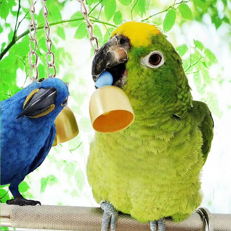 JIAYUE Bird Parrot Toys - 8 Pieces, Parrot Chewing Toys Bird Cage Accessories Perfect Bird Toy Used for Parakeets, Small Parrots, Conures, Macaws, Starlings, Finch