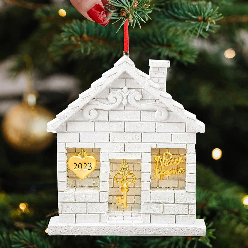 New Home Housewarming Gift 2023, Christmas Ornament Gifts House Warming Presents Keepsake for New Home Owner, New House Buyer, Moving House Friend