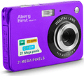 AbergBest 21 Mega Pixels 2.7" LCD Rechargeable HD Digital Camera Video Camera Digital Students Cameras,Indoor Outdoor for Adult/Seniors/Kid (Orange)