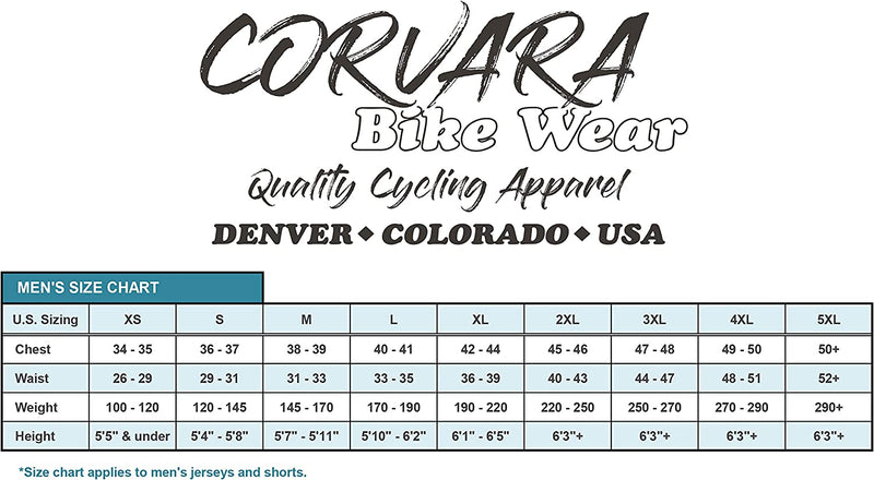 CORVARA BIKE WEAR Men'S Bigfoot Cycling Short Sleeve Bike Jersey