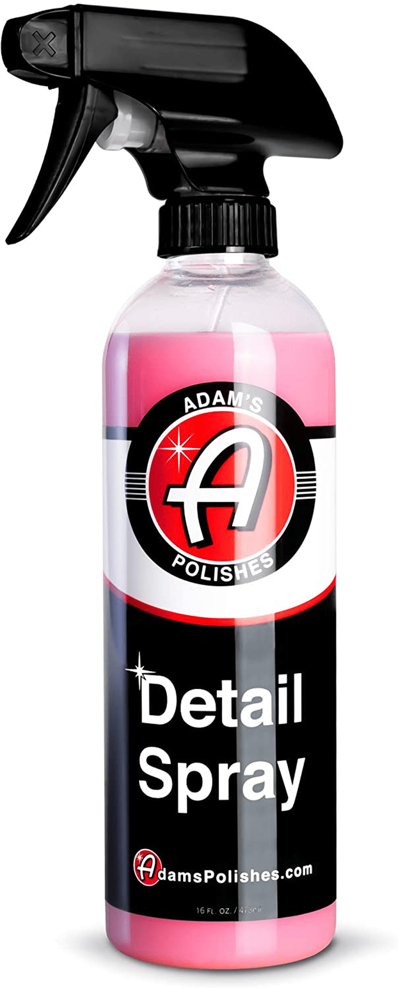 Adam's Detail Spray 16oz - Quick Waterless Detailer Spray for Car Detailing | Polisher Clay Bar & Car Wax Boosting Tech | Add Shine Gloss Depth Paint | Car Wash Kit & Dust Remover