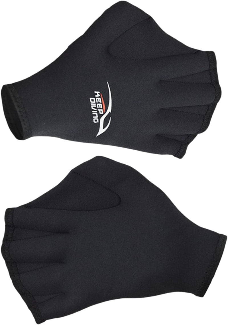 B Baosity 2Mm Neoprene Webbed Swim Gloves Swimming Gloves for Helping Upper Body Resistance
