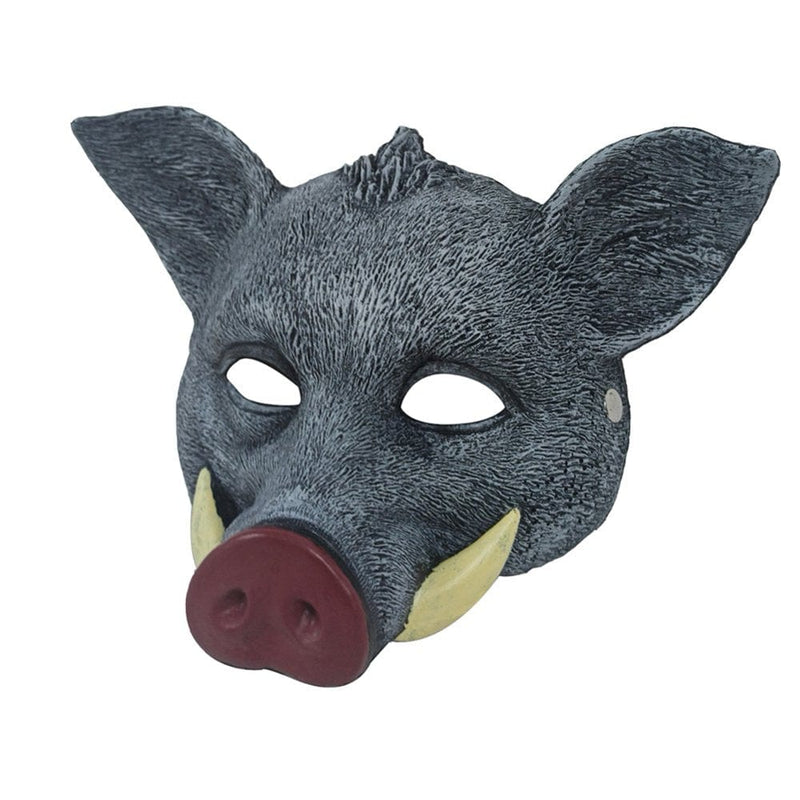 Adult Halloween Carnival Masquerade Pu Foam Boar Mask Man Brown Boar Mask Halloween Mask Prop Party Carnival Mask