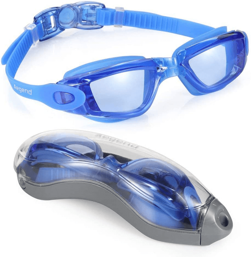 Aegend Swim Goggles, Swimming Goggles No Leaking Anti Fog Adult Men Women Youth