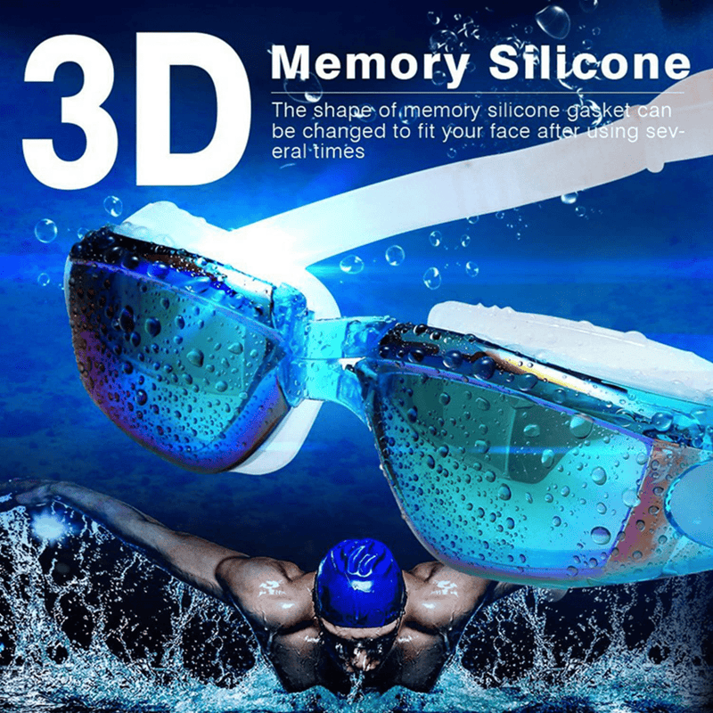 ALLPAIPAI Swim Goggles - Swimming Goggles,Pack of 2 Professional Anti Fog No Leaking UV Protection Wide View Swim Goggles For Women Men Adult Youth Kids
