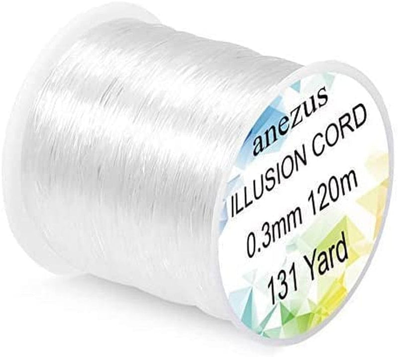Anezus Fishing Line Nylon String Cord Clear Fluorocarbon Strong Monofilament Fishing Wire