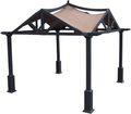 APEX GARDEN Replacement Canopy Top for Lowe's 10 ft x 10 ft Gazebo #GF-12S039B / GF-9A037X (Brown)