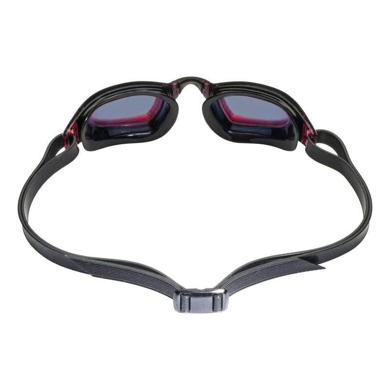 Aqua Sphere XCEED Adult Swim Goggles - Curved Lens Technology, Adjustable Nose Bridge -| Unisex Adult, Red Titanium-Mirrored Lens, Black/Black Frame, One Size (EP3030101LMR)